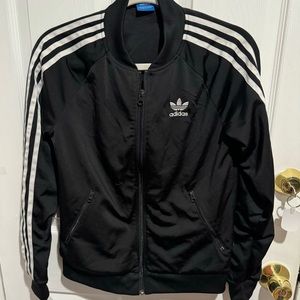 Adidas Originals Women's Superstar Track Jacket in Black Size Small